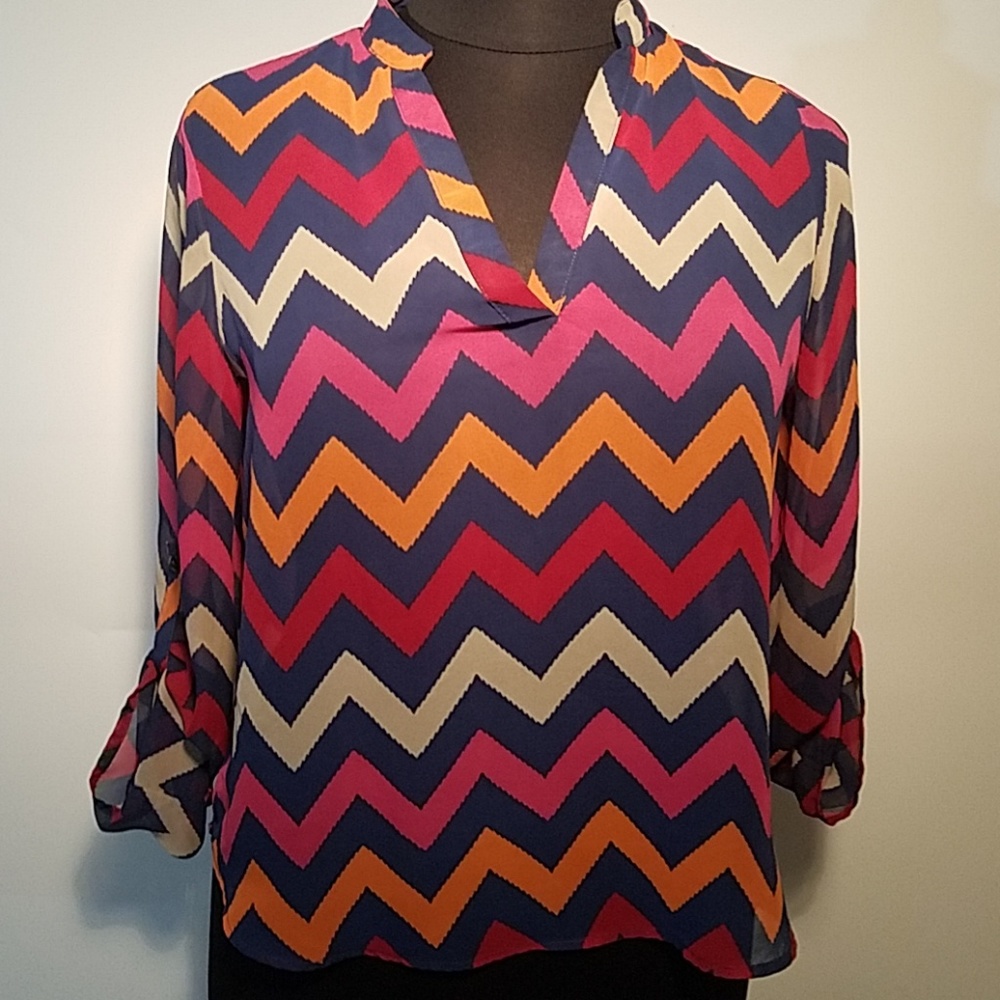 Colorful, striped, Womens, blouse